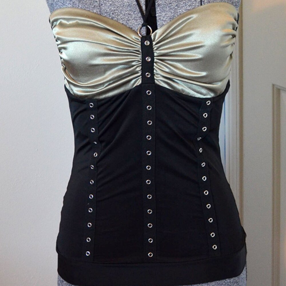 C.C. 1827 "Made You Look" brand Halter Top size medium